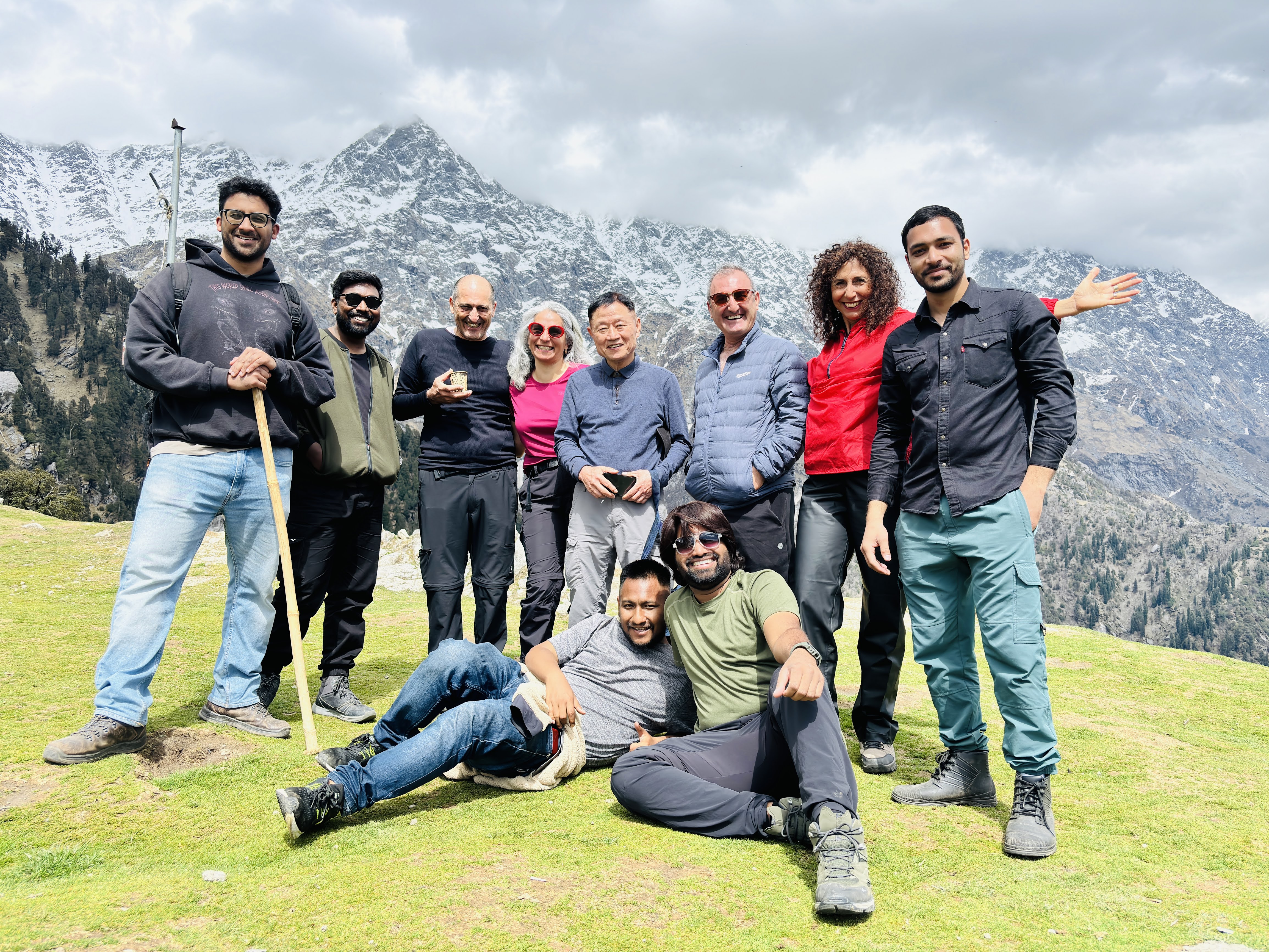 Group photo in Himachal